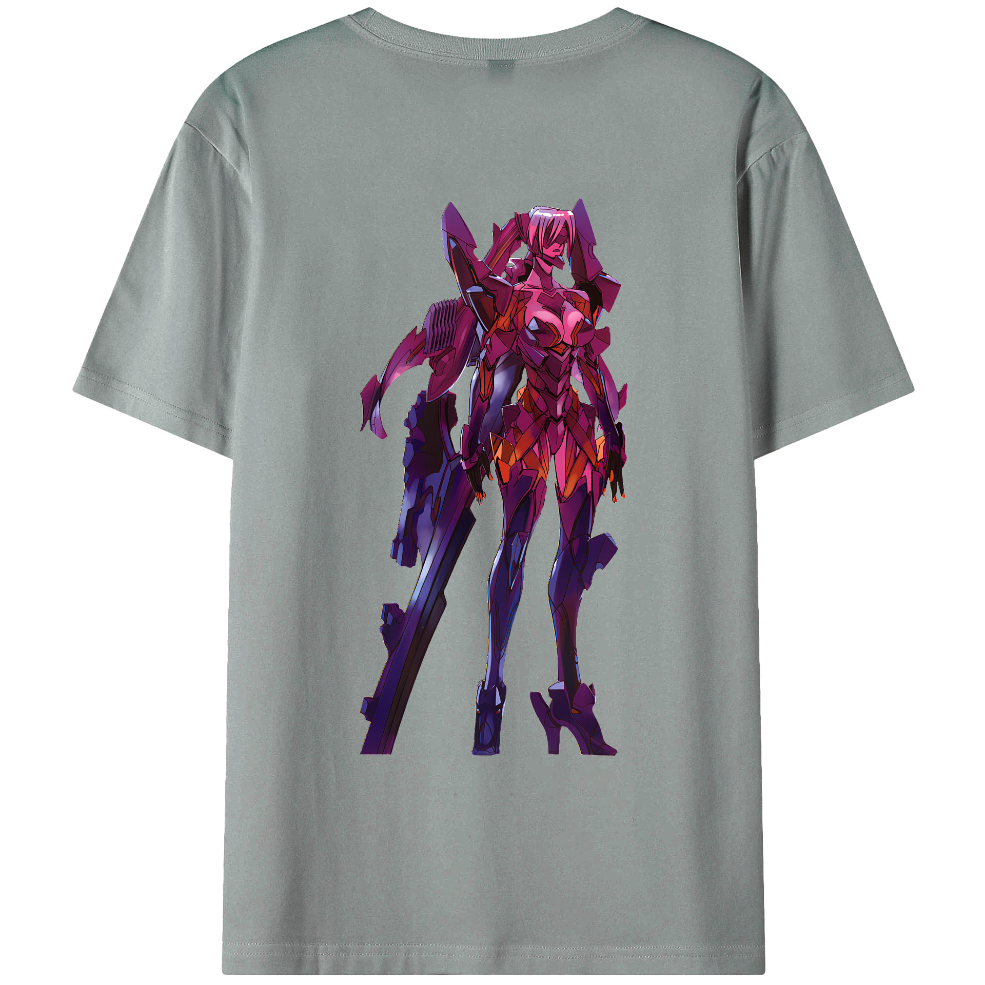 （画像用） EVA 新世紀エヴァンゲリオン 綿100％ メンズ半袖Tシャツ（バックプリント） 通気性